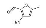 (9ci)-3-氨基-5-甲基-2-噻吩羧醛结构式
