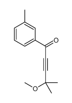 4-methoxy-4-methyl-1-(3-methylphenyl)pent-2-yn-1-one Structure