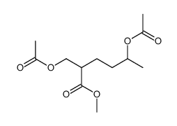 methyl 5-acetyloxy-2-(acetyloxymethyl)hexanoate Structure