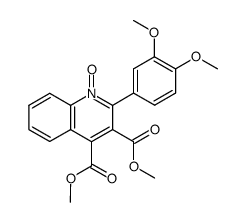 dimethyl 2-(3,4-methoxyphenyl)quinoline-3,4-dicarboxylate 1-oxide Structure