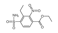 ethyl 3-ethyl-2-nitro-4-sulfamoylbenzoate结构式