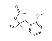 Acetic acid 1-(2-methoxy-benzyl)-1-methyl-allyl ester结构式