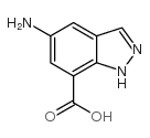 5-氨基-1H-吲唑-7-羧酸结构式