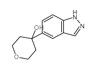 4-(1H-5-吲唑)-四氢吡喃-4-醇结构式