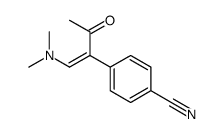 4-[1-(dimethylamino)-3-oxobut-1-en-2-yl]benzonitrile结构式