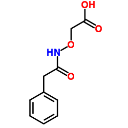 {[(Phenylacetyl)amino]oxy}acetic acid结构式
