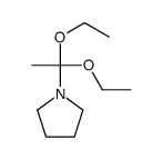 1-(1,1-diethoxyethyl)pyrrolidine结构式