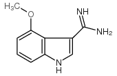 4-甲氧基吲哚-3-甲脒结构式