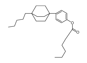 [4-(1-pentyl-4-bicyclo[2.2.2]octanyl)phenyl] hexanoate结构式