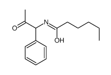 N-(2-oxo-1-phenylpropyl)hexanamide结构式