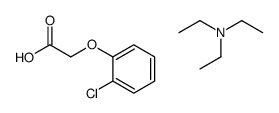 2-(2-chlorophenoxy)acetic acid,N,N-diethylethanamine Structure