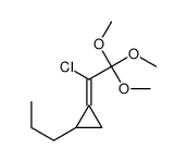 1-(1-chloro-2,2,2-trimethoxyethylidene)-2-propylcyclopropane Structure