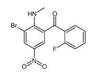[3-bromo-2-(methylamino)-5-nitrophenyl]-(2-fluorophenyl)methanone Structure