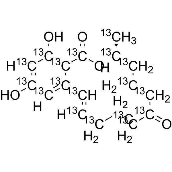玉米烯酮-13C18结构式