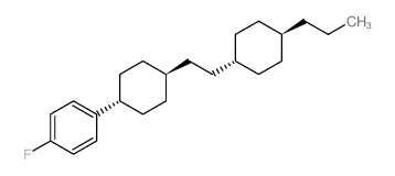 1-氟-4-[反式-4-[2-(反式-4-丙基环己基)乙基]环己基]-苯结构式