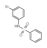 N-(3-溴苯基)苯磺酰胺结构式