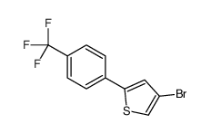 4-bromo-2-[4-(trifluoromethyl)phenyl]thiophene结构式