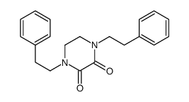1,4-bis(2-phenylethyl)piperazine-2,3-dione Structure