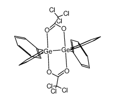 1,2-bis(trichloroacetate)tetraphenyldigermane Structure