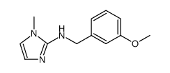 1H-Imidazol-2-amine, N-[(3-methoxyphenyl)methyl]-1-methyl Structure