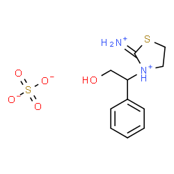 3-[alpha-(hydroxymethyl)benzyl]-2-iminiothiazolidinium sulphate结构式