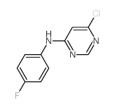 6-Chloro-N-(4-fluorophenyl)-4-pyrimidinamine Structure