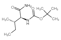 Boc-L-异亮氨酰胺结构式