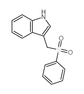 1H-Indole,3-[(phenylsulfonyl)methyl]-结构式