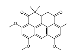 11,11a-dihydro-3,5,7-trimethoxy-1,1,9-trimethyl-2H-benzo(cd)pyrene-2,10(1H)-dione结构式