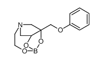 3-(phenoxymethyl)-4,6,11-trioxa-1-aza-5-borabicyclo[3.3.3]undecane Structure
