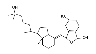 (3S,5R)-3-[(E)-[(1R,3aS,7aR)-1-[(2R)-6-hydroxy-6-methylheptan-2-yl]-7a-methyl-2,3,3a,5,6,7-hexahydro-1H-inden-4-ylidene]methyl]-1,3,4,5,6,7-hexahydro-2-benzofuran-1,5-diol结构式