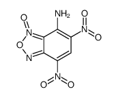 5,7-Dinitro-2,1,3-benzoxadiazol-4-amine 3-oxide结构式