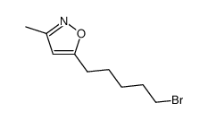 5-(5-bromopentyl)-3-methylisoxazole结构式