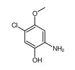 2-amino-5-chloro-4-methoxyphenol Structure