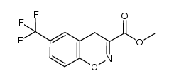 6-trifluoromethyl-3-methoxycarbonyl-4H-1,2-benzoxazine结构式