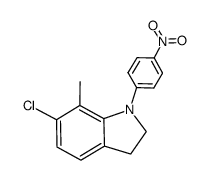 6-chloro-7-methyl-1-(4-nitrophenyl)indoline Structure