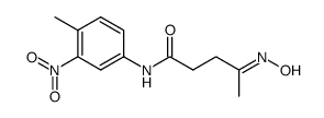 4-hydroxyimino-valeric acid-(4-methyl-3-nitro-anilide)结构式