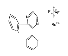 {Ru(2,3-bis(2-pyridyl)pyrazine)3}(PF6)2结构式