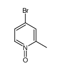4-溴-2-甲基吡啶-N-氧化物结构式