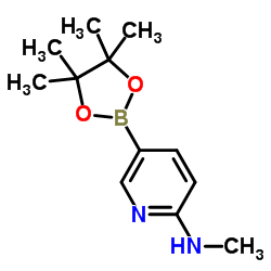 N-METHYL-5-(4,4,5,5-TETRAMETHYL-1,3,2-DIOXABOROLAN-2-YL)PYRIDIN-2-AMINE Structure