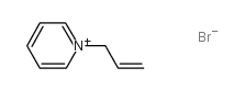 Pyridinium,1-(2-propen-1-yl)-, bromide (1:1) Structure