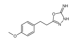 5-[2-(4-Methoxyphenyl)ethyl]-1,3,4-oxadiazol-2-amine Structure