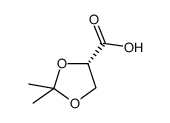 (S)-2,2-二甲基-1,3-二氧戊环-4-羧酸结构式