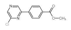 4-(6-氯吡嗪-2-基)-苯甲酸甲酯结构式