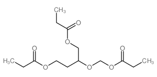 2-(丙酰基氧基甲氧基)-1,4-二丙酸丁二酯结构式