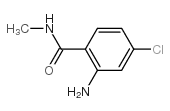 2-氨基-4-氯-N-甲基苯甲酰胺结构式