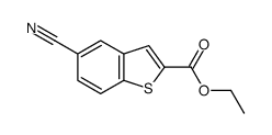 Ethyl 5-cyano-1-benzothiophene-2-carboxylate结构式