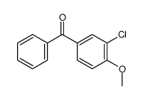 (3-chloro-4-methoxyphenyl)-phenylmethanone结构式