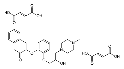 (Z)-but-2-enedioic acid,(Z)-3-[2-[2-hydroxy-3-(4-methylpiperazin-1-yl)propoxy]phenoxy]-4-phenylbut-3-en-2-one Structure