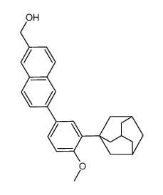 (6-(3-(adamantan-1-yl)-4-methoxyphenyl)naphthalen-2-yl)methanol Structure